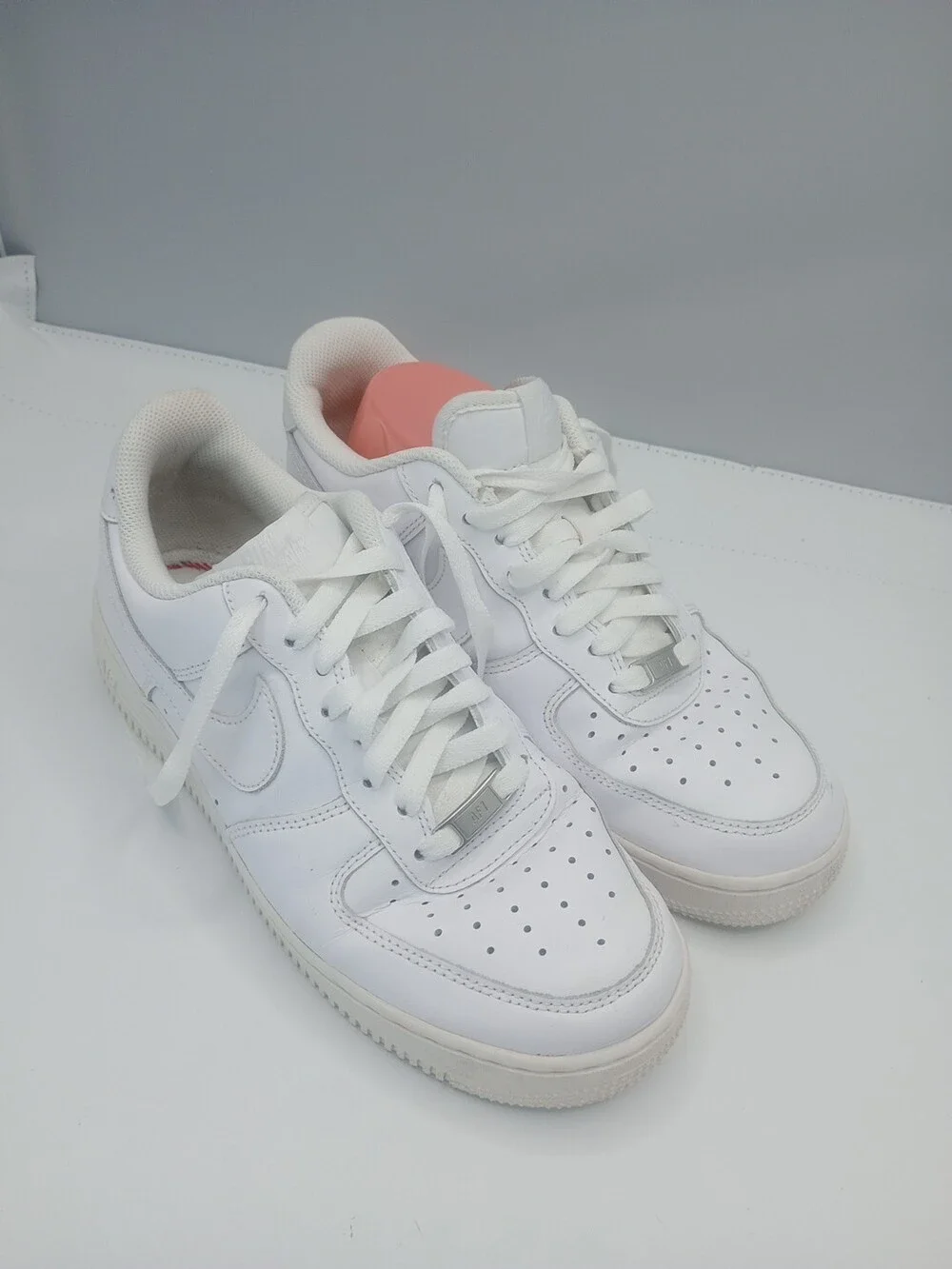 2019 Nike Air Force 1 Triple White ‘07 315122-111 Size 8 Low Top Sneakers Shoes